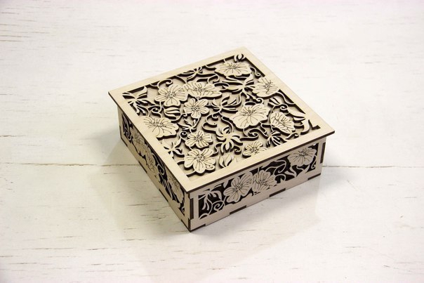 طرح کروبوچکا مناسب برای استفاده در دستگاه های cnc چوب و cnc لیزر - korobochka dxf file