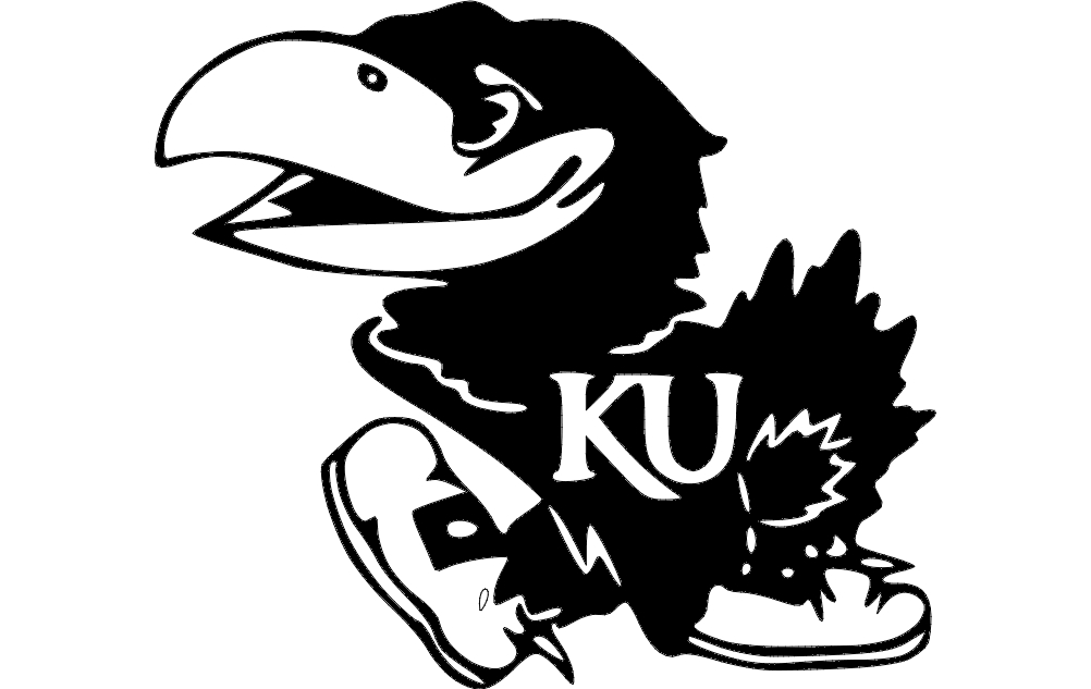 طرح جی هاوک مناسب برای استفاده در دستگاه های cnc چوب و cnc لیزر - jayhawk dxf file