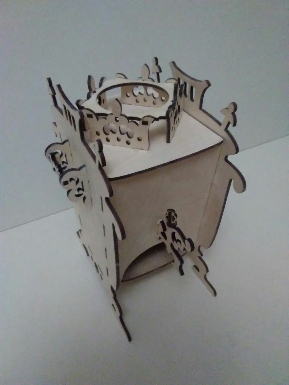 طرح خانه سماور مناسب برای استفاده در دستگاه های cnc چوب و cnc لیزر - domik samovar cdr file