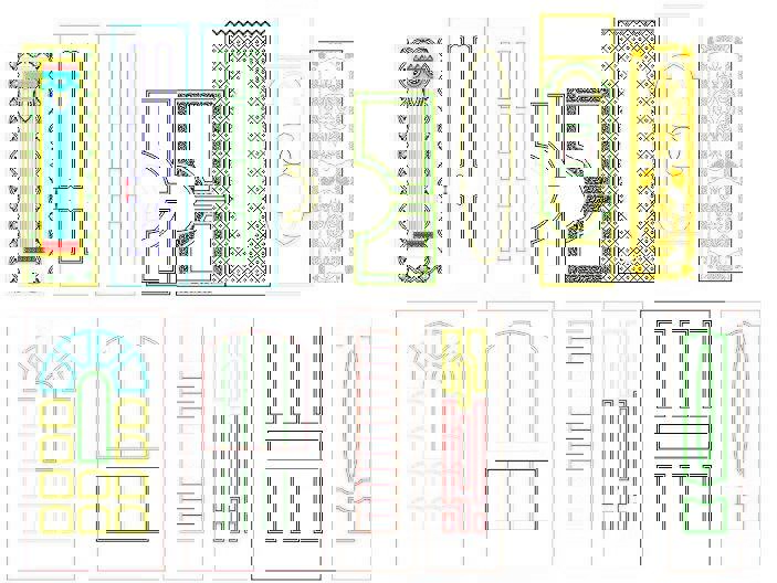 طرح پنل درب داخلی مناسب برای استفاده در دستگاه های cnc چوب و cnc لیزر - interior door panel designs cdr file