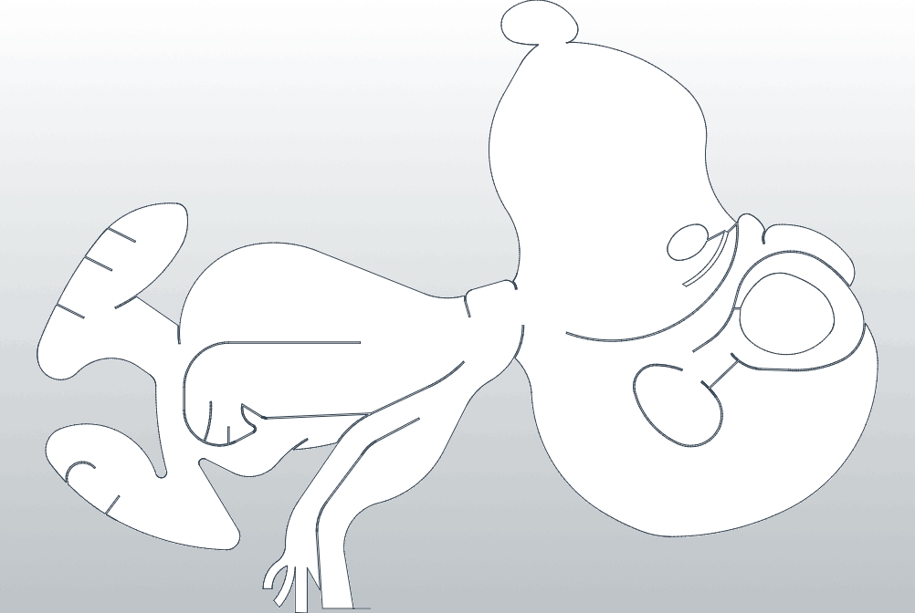 طرح 30 اسنپی مناسب برای استفاده در دستگاه های cnc چوب و cnc لیزر - 30 snupy dxf file