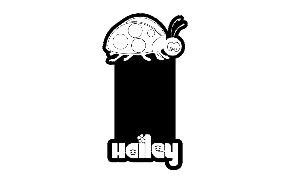 طرح کفشدوزک مناسب برای استفاده در دستگاه های cnc چوب و cnc لیزر - ladybug dxf file