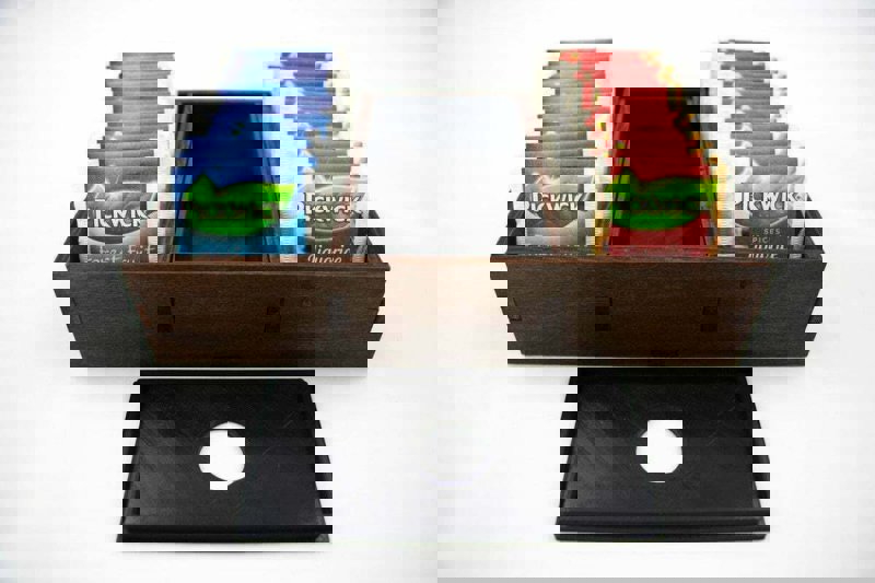 طرح نظم دهنده چای کیسه ای مناسب برای استفاده در دستگاه های cnc چوب و cnc لیزر - laser cut tea bag organizer