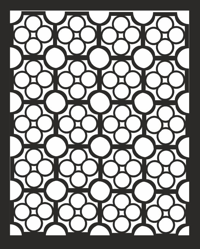 طرح پترن و الگوی انتزاعی گرد جالی مناسب برای استفاده در دستگاه های cnc چوب و cnc لیزر - abstract round jali design pattern cdr file