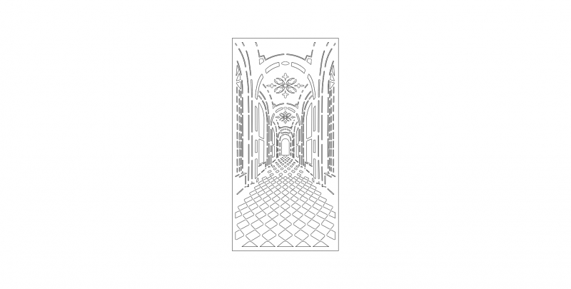 طرح 3 boyutlu derinlik ferforje مناسب برای استفاده در دستگاه های cnc چوب و cnc لیزر - 3 boyutlu derinlik ferforje dxf file