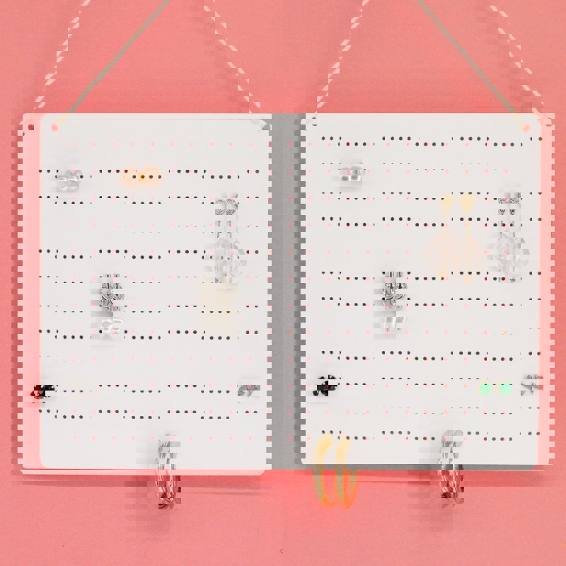 طرح جا گوشواره دیواری مناسب برای استفاده در دستگاه های cnc چوب و cnc لیزر - laser cut wall earring holder