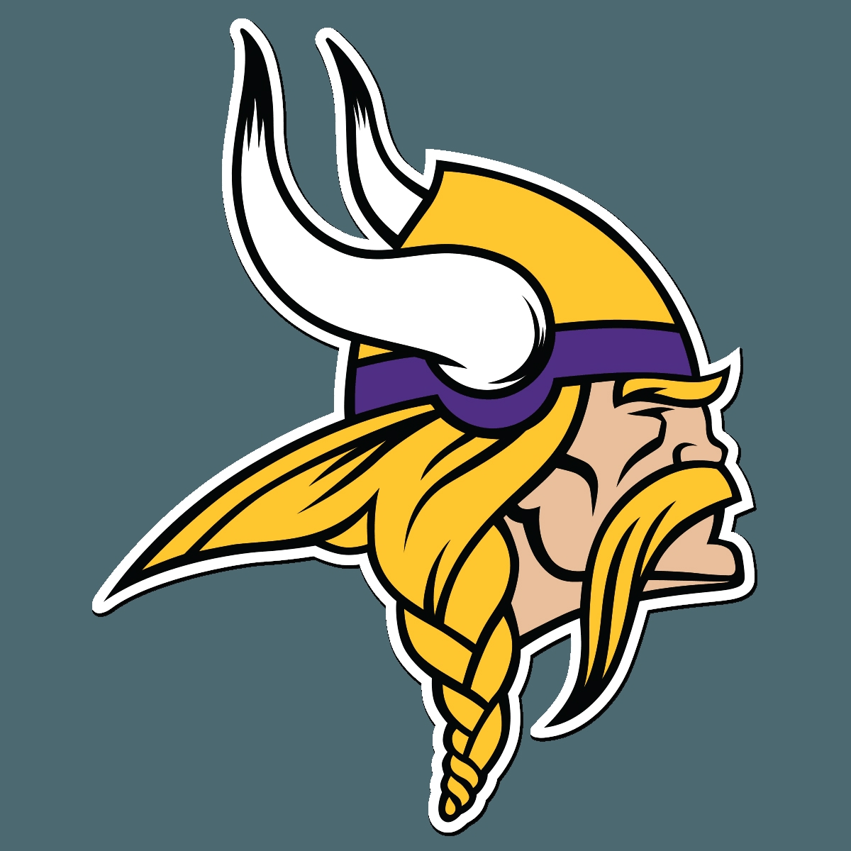 طرح لوگوی وایکینگ‌های مینه‌سوتا مناسب برای استفاده در دستگاه های cnc چوب و cnc لیزر - minnesota vikings logo dxf