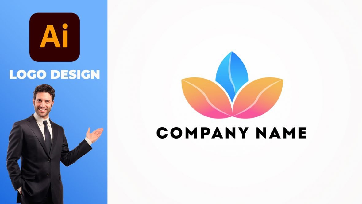 فایل وکتور لوگو با طرح سه برگ - 3 Leaves Logo Design Vector