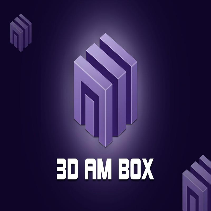 فایل طراحی لوگوی سه بعدی حرف AM - 3D AM Letter Logo Design