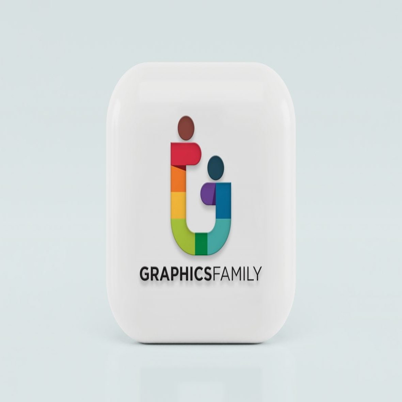 فایل موکاپ لوگو آیکون سه بعدی - 3D Icon Logo Mockup