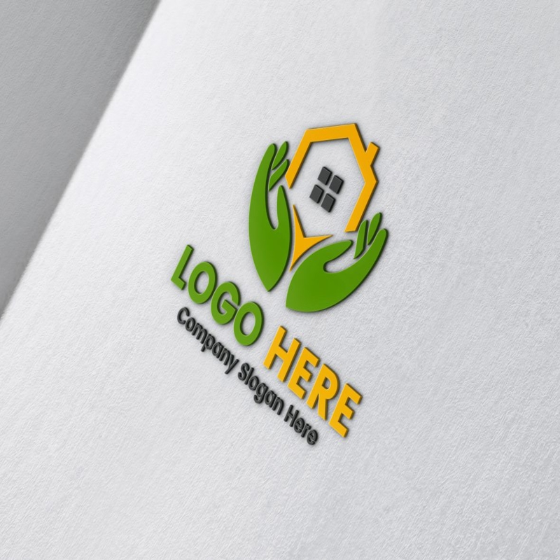 فایل موکاپ لوگوی سه بعدی داخل جعبه کاغذی - 3D Logo Mockup Inside Paper Box
