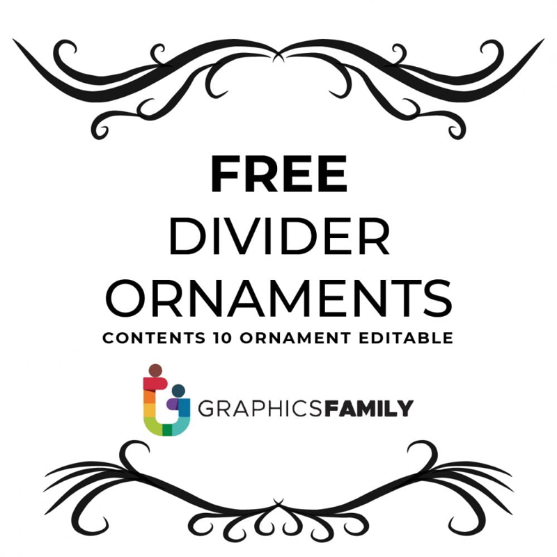 فایل 10 وکتور جداکننده تزئینی دست‌ساز بسته 2 - 10 Hand Drawn Ornament Divider Vector Pack 2