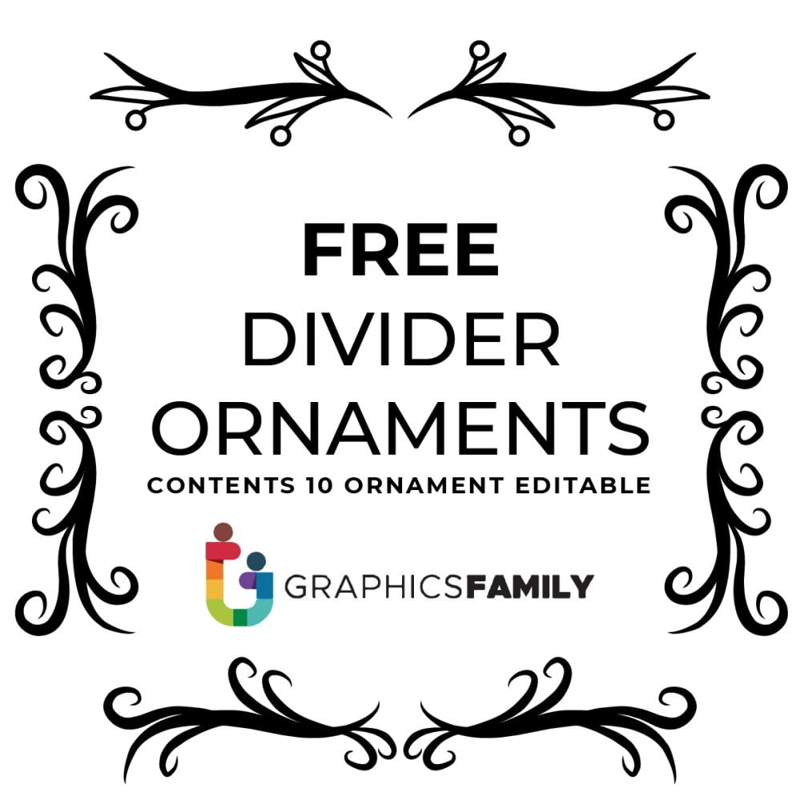 فایل 10 وکتور جداکننده تزئینی دست‌ساز بسته 6 - 10 Hand Drawn Ornament Divider Vector Pack 6