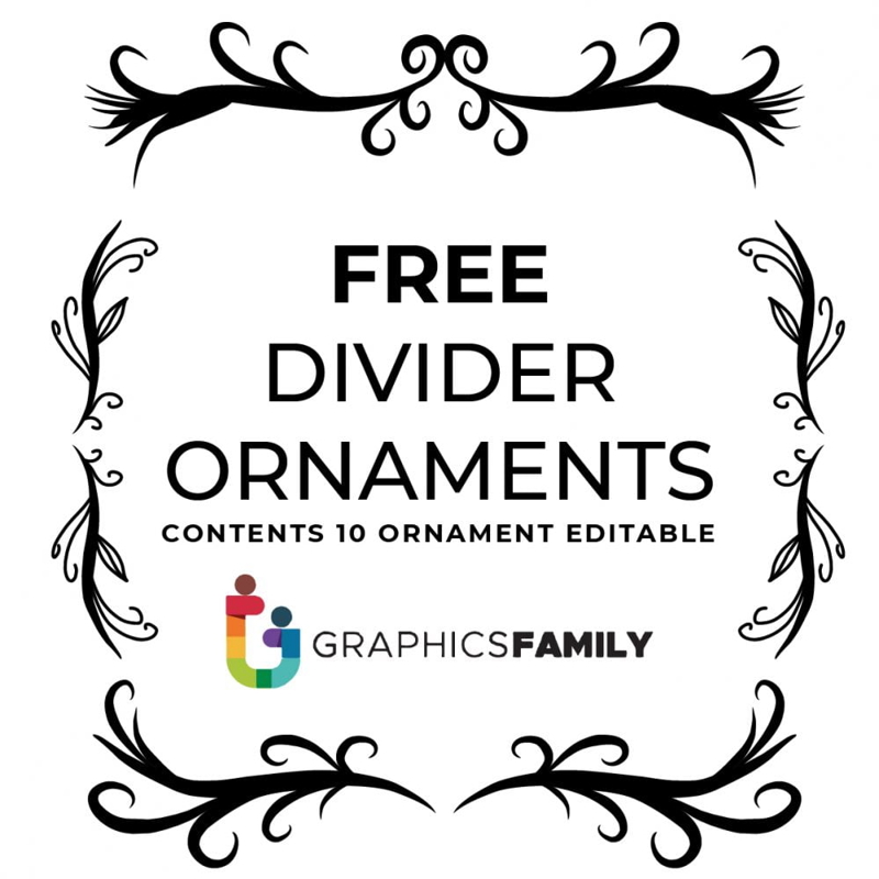 فایل 10 وکتور جداکننده تزئینی دست‌ساز بسته 8 - 10 Hand Drawn Ornament Divider Vector Pack 8