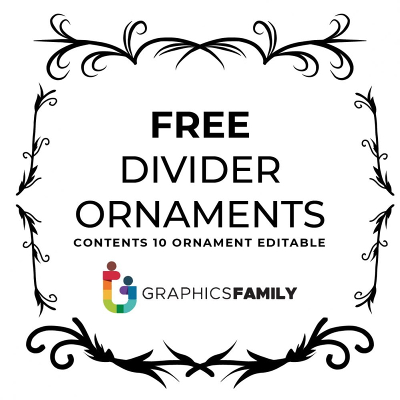 فایل 10 وکتور جداکننده تزئینات دست‌ساز بسته 10 - 10 Hand Drawn Ornament Divider Vector Pack 10