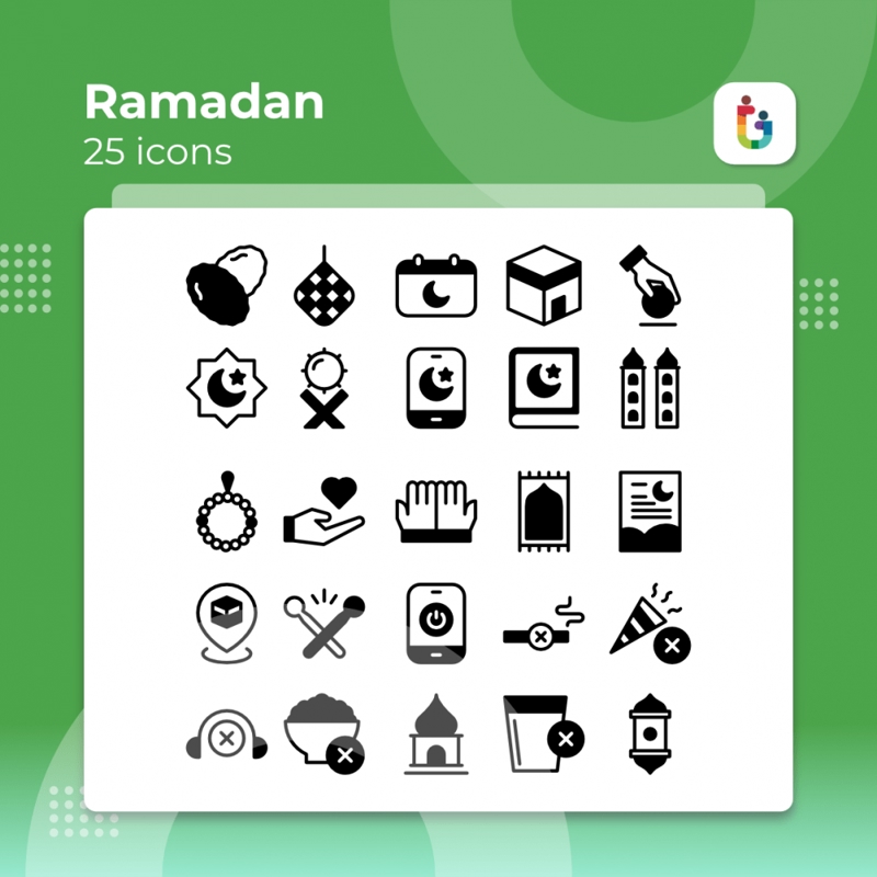 فایل ۲۵ تا از بهترین نمادهای ماه رمضان - 25 Best Icons of Ramadan