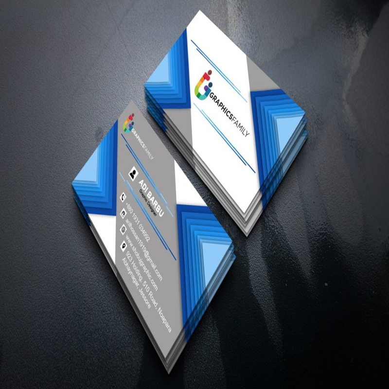 فایل طراحی کارت ویزیت انتزاعی و مدرن - Abstract and Modern Business Card Design