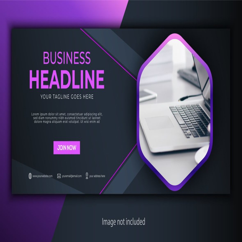 فایل الگوی بنر انتزاعی شرکتی - Abstract Corporate Banner Template