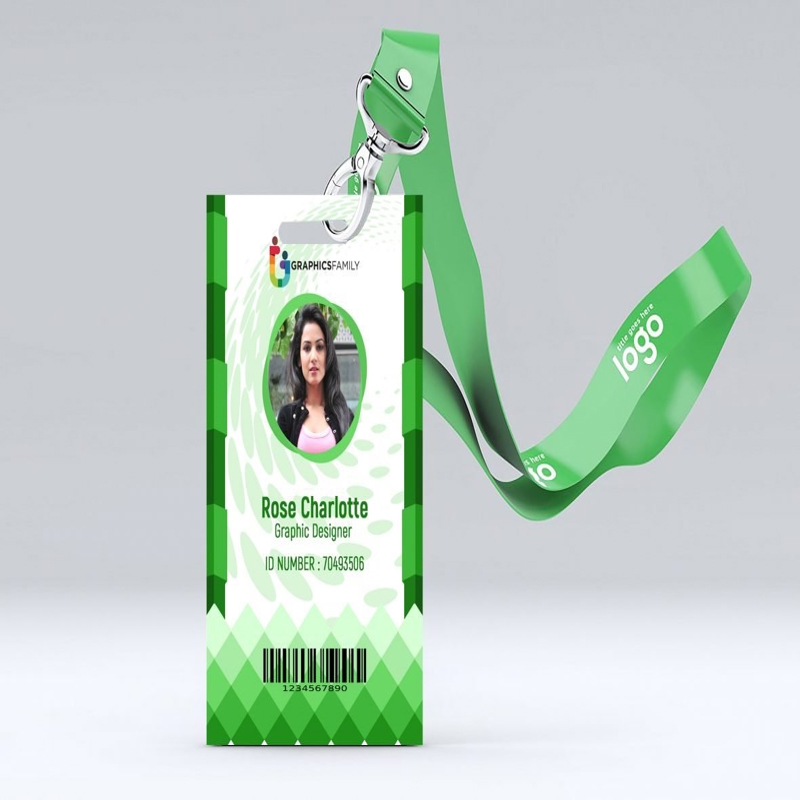 فایل طرح لایه باز کارت شناسایی اداری انتزاعی PSD - Abstract Office Id-Card Design Template PSD