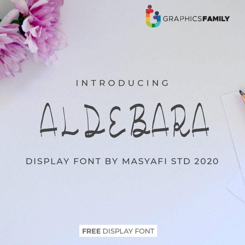 فایل فونت آلدبارا - Aldebara Font