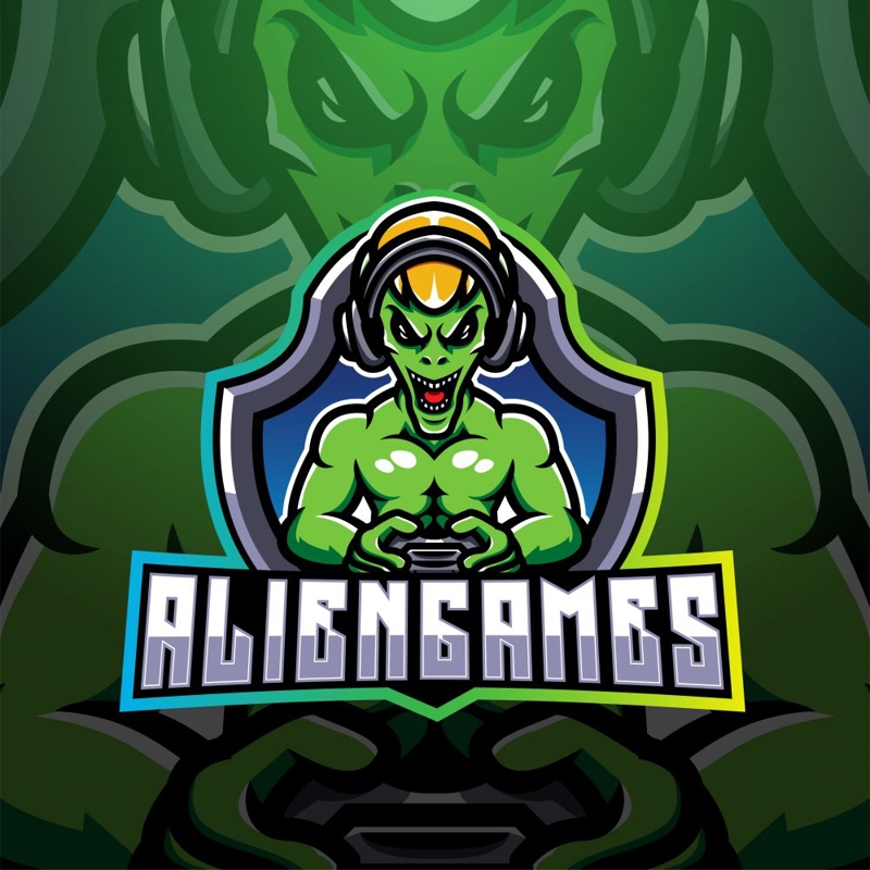 فایل لوگوی طلسم بازی‌های بیگانه - Alien Games Mascot Logo