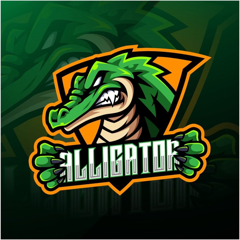 فایل طلسم لوگوی تمساح - Alligator Logo Mascot
