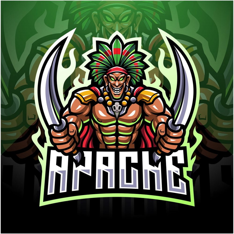فایل لوگوی طلسم آپاچی - Apache Mascot Logo