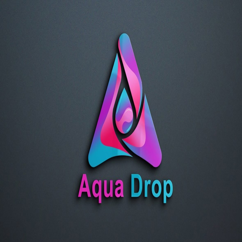 فایل لوگو قطره آبی - Aqua Drop Logo