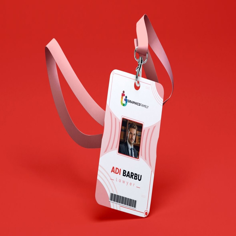 فایل الگوی کارت شناسایی وکیل - Attorney ID Card Template