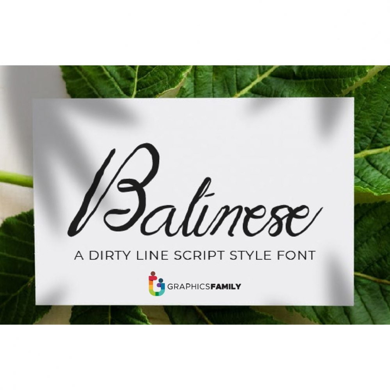 فایل فونت اسکریپت بالیایی - Balinese Script Font
