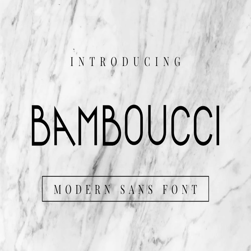 فایل فونت بامبوچی - Bamboucci Font