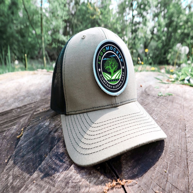فایل موکاپ لوگو کلاه بیسبال - Baseball Cap Logo Mockup