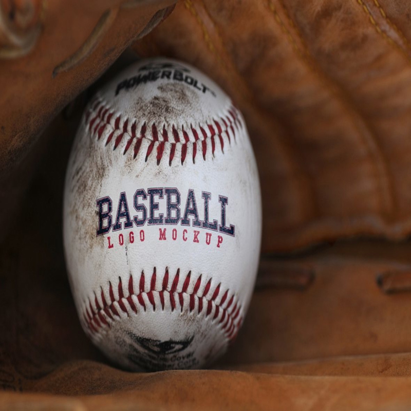 فایل موکاپ لوگو بیسبال - Baseball Logo Mockup