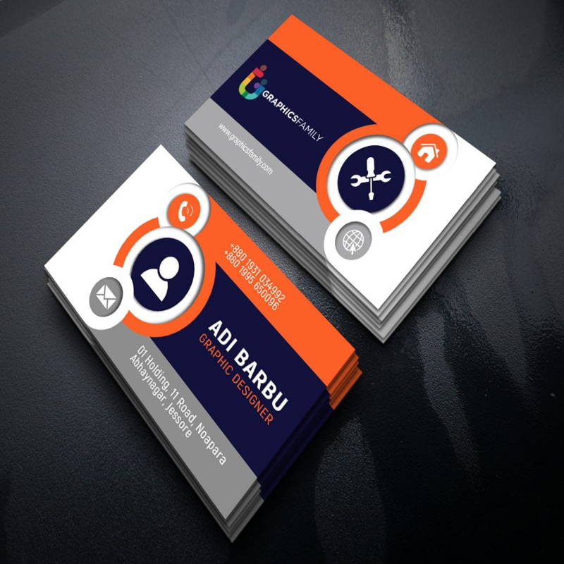 فایل دانلود طرح کارت ویزیت زیبا و شیک - Beautiful & Elegant Business Card Design Download