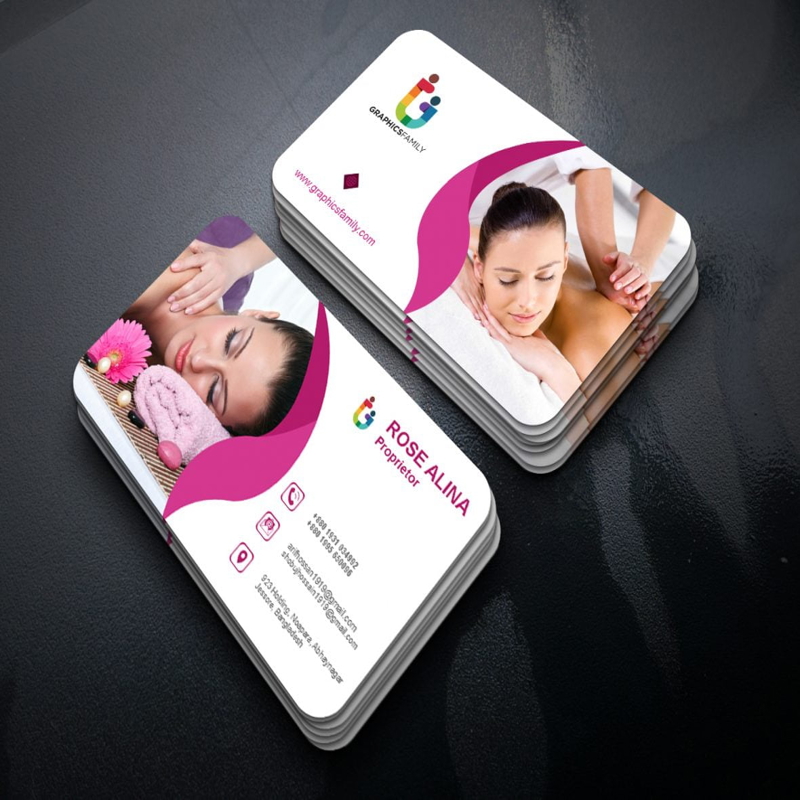 فایل طراحی کارت ویزیت زیبایی و اسپا - Beauty and Spa Business Card Design