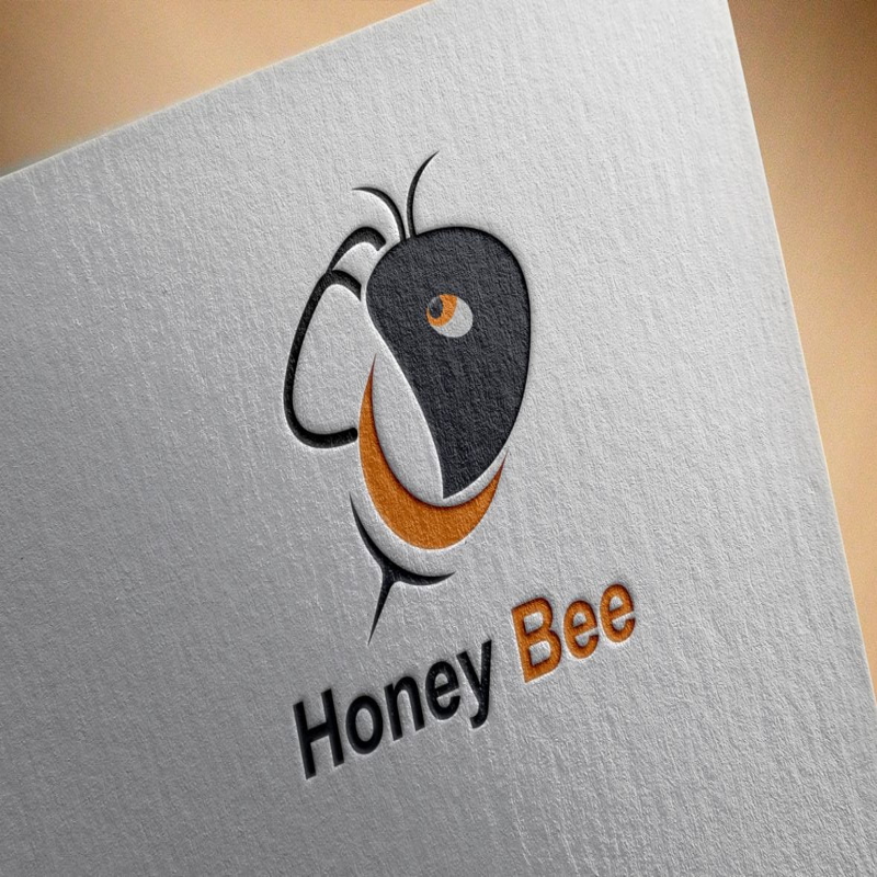 فایل طراحی لوگو زنبور عسل - Bee Logo Template Design