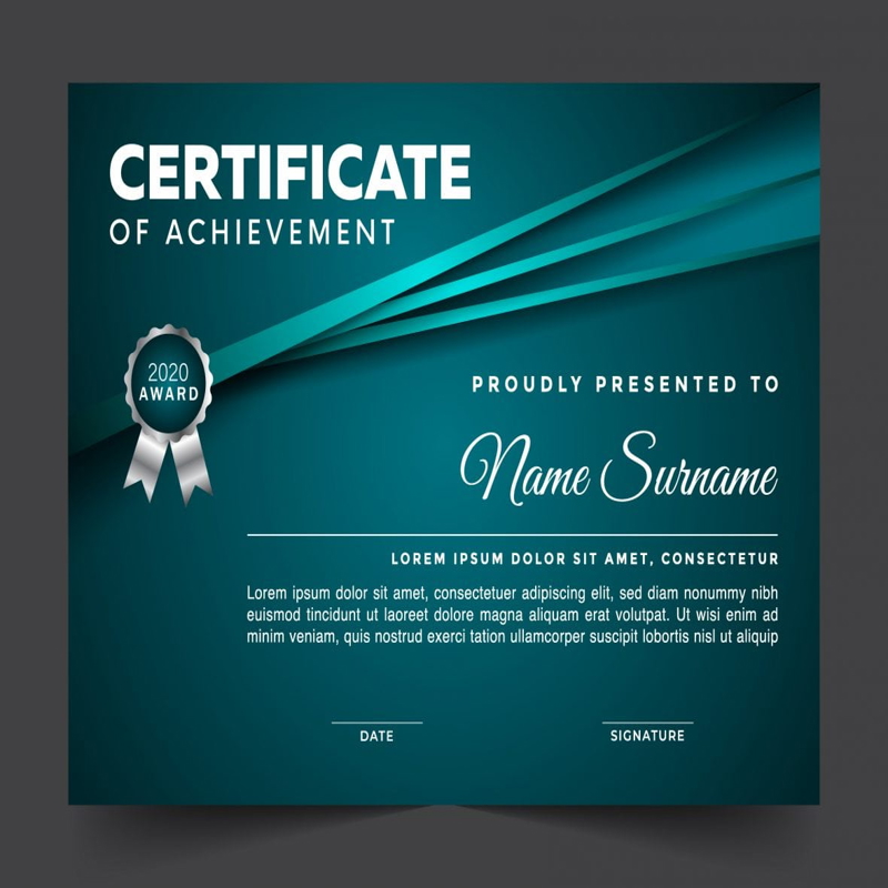 فایل بهترین دانلود الگوی گواهینامه - Best Certificate Template Download