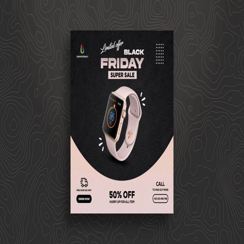 فایل الگوی بنر فروش جمعه سیاه - Black Friday Sale Banner Template