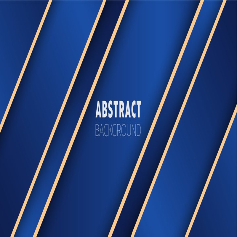 فایل الگوی پس‌زمینه گرادیان آبی با خطوط طلایی - Blue Gradient with Golden Lines Background Template