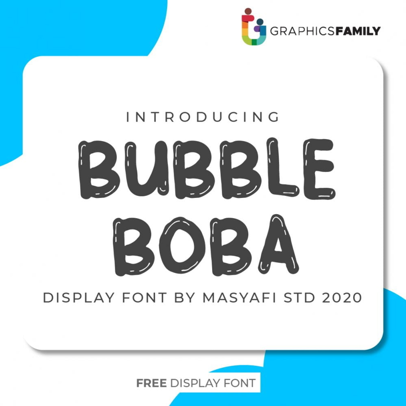 فایل فونت حباب بوبا - Bubble Boba Font