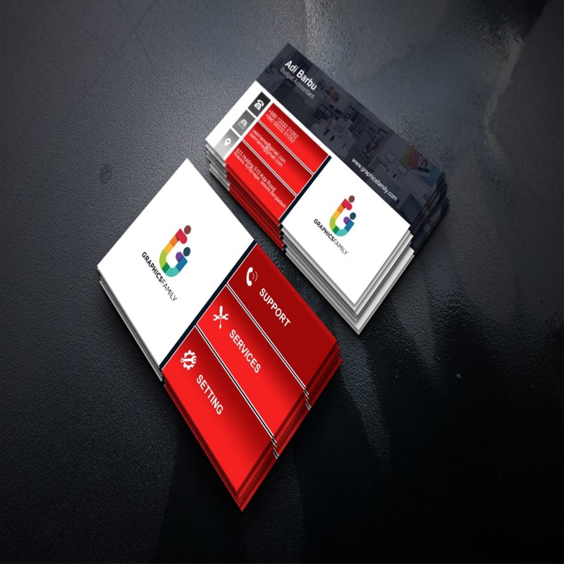 فایل طراحی کارت ویزیت حسابدار بودجه - Budget Accountant Business Card Design