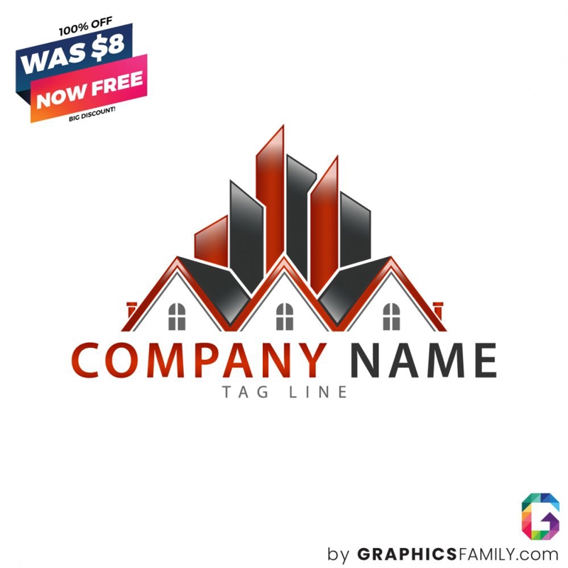 فایل لوگو حرفه ای ساختمان - Building Professional Logo