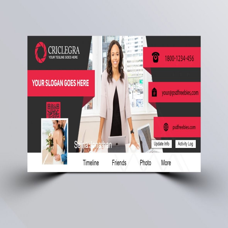 فایل قالب PSD کاور فیسبوک تحلیلگر کسب و کار - Business Analyst PSD Facebook Cover Template