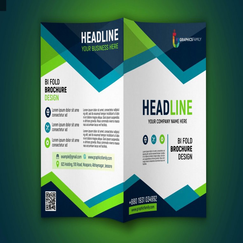 فایل قالب بروشور کسب و کار با فضای متن وکتور - Business brochure template with space for text Vector