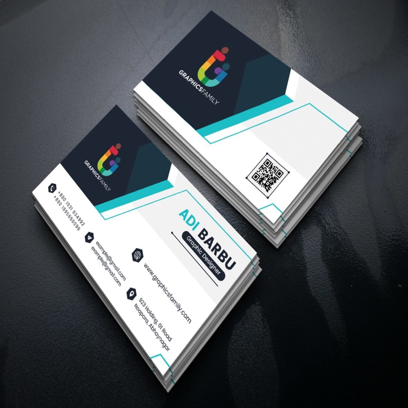فایل تصویر برداری از الگوی کارت ویزیت - Business card template vector image