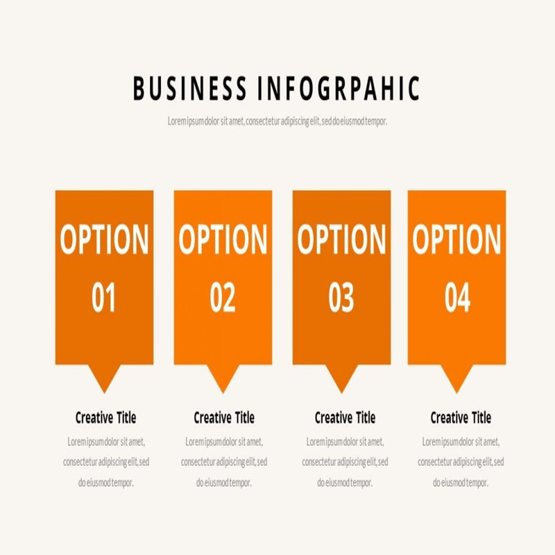 فایل قالب پاورپوینت اینفوگرافیک عناصر کسب و کار - Business Elements Powerpoint Infographic Template