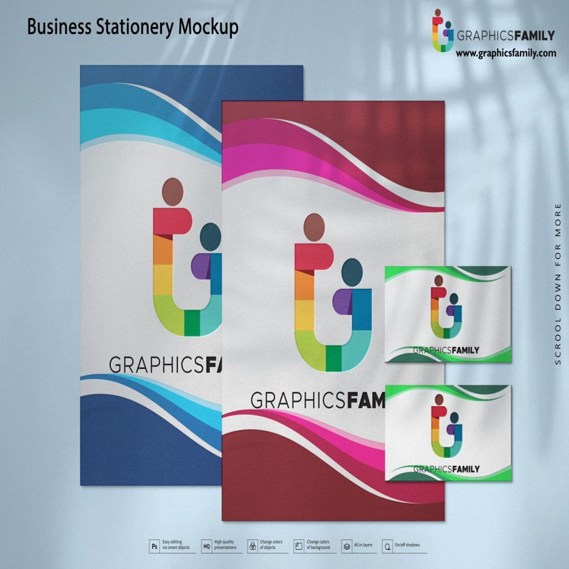 فایل موکاپ لوازم التحریر هویت تجاری - Business Identity Stationery Mockup