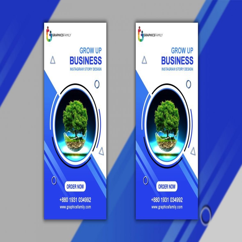 فایل قالب PSD تبلیغاتی و استوری اینستاگرام شرکتی - Business Promotion and Corporate Instagram Story Template PSD