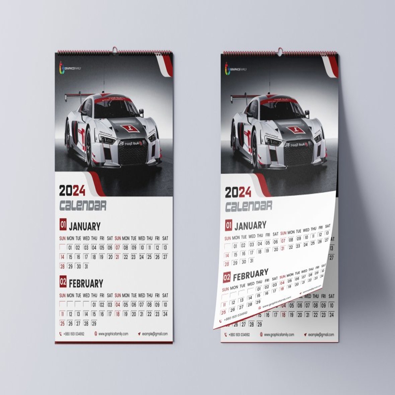 فایل طراحی تقویم ۲۰۲۴ - Calendar Design 2024