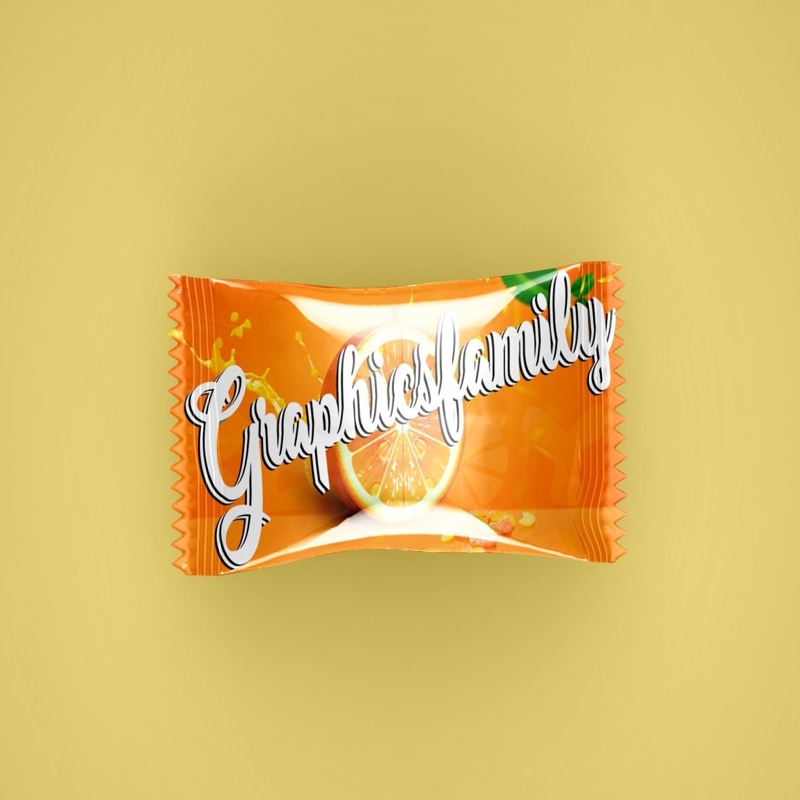 فایل موکاپ PSD بسته آبنبات - Candy Pack PSD Mockup